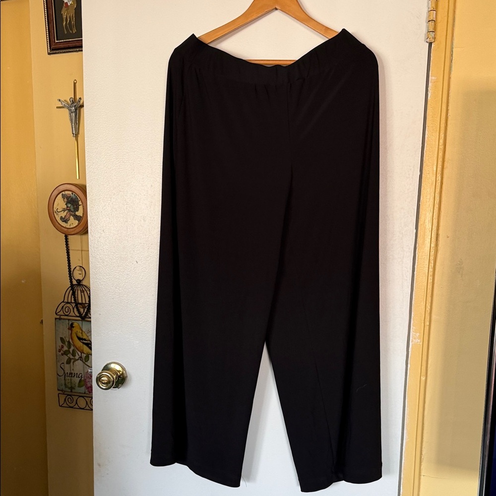 NY Collection Black Wide Leg Pants